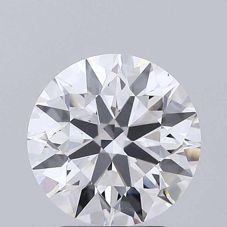 2.66ct round F/VS1 lab-grown diamond, 8.83mm, IGI certified.