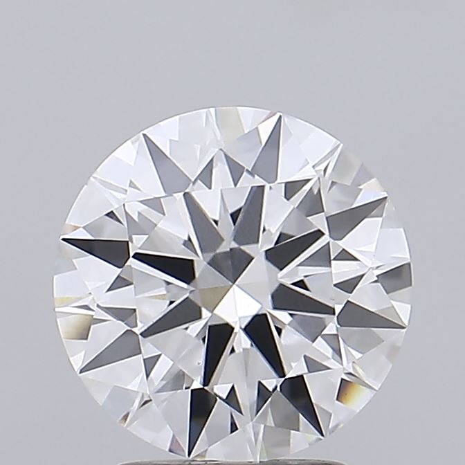2.67ct round F/VVS2 lab-grown diamond, 9.02mm, IGI certified.