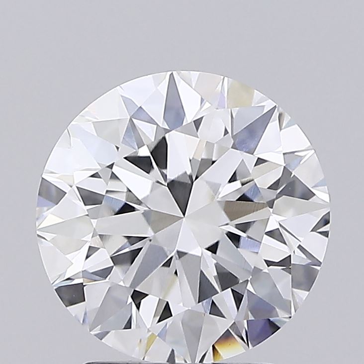 2.7ct Round Lab-Grown Diamond, D Color, VVS2 Clarity