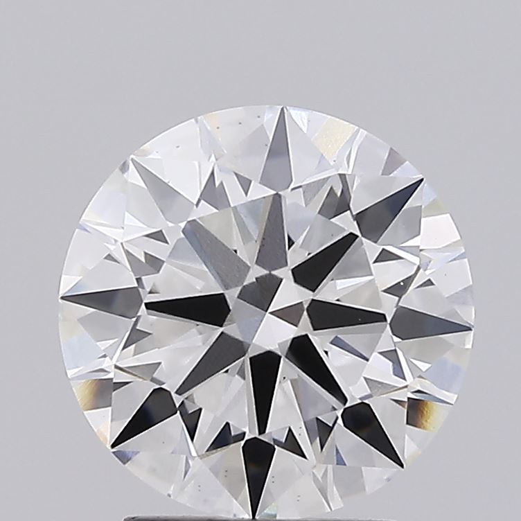 2.72ct round F/VS1 lab-grown diamond, 9.02mm, IGI certified.