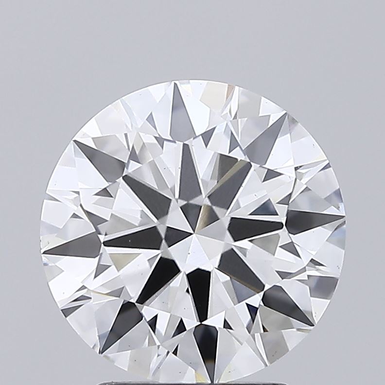 2.82ct round lab-grown diamond E/VS1, 9.11mm, IGI certified.
