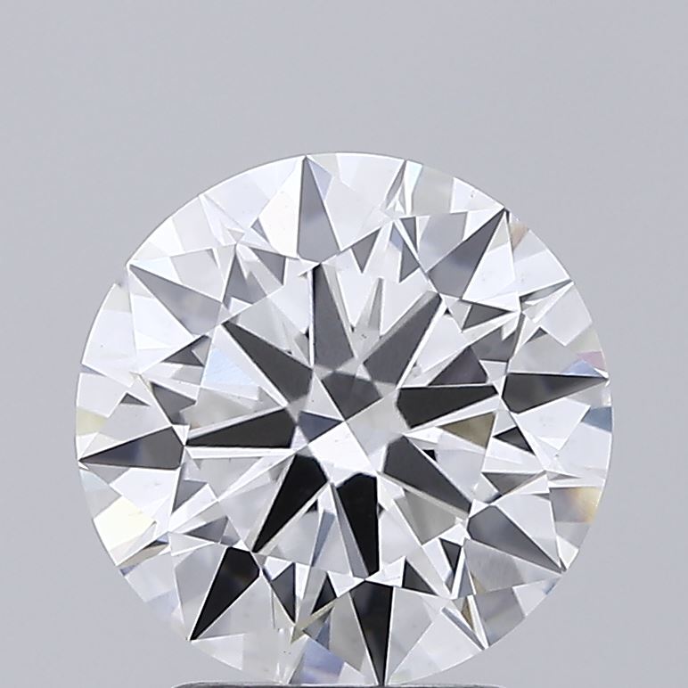 2.86ct round lab-grown diamond E/VS1, 9.12mm, IGI certified.
