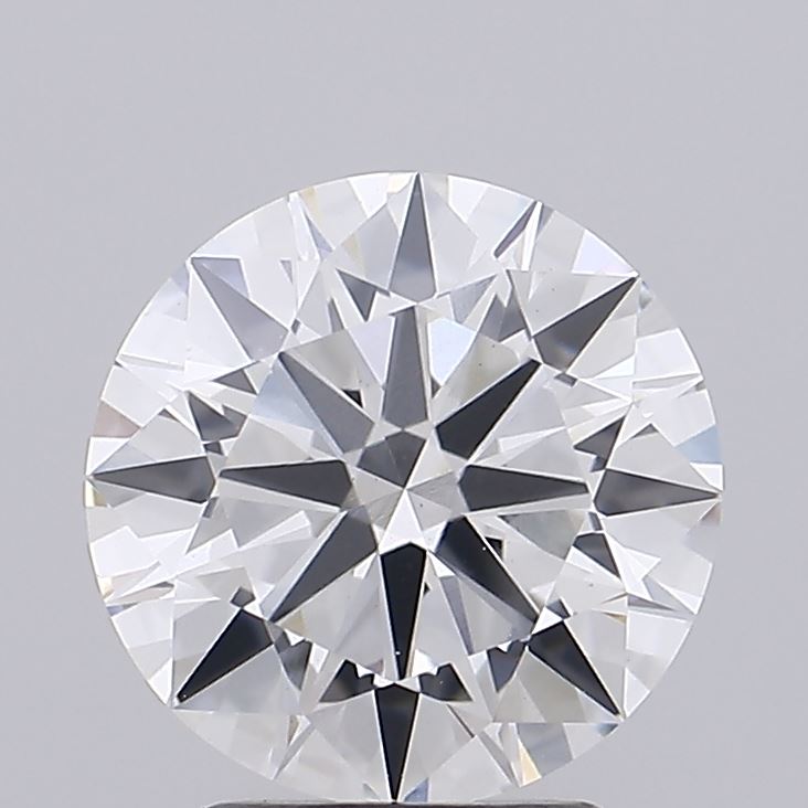 2.87ct round F/VS1 lab-grown diamond, 9.14mm, IGI certified.