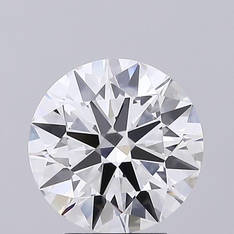 2.88ct round F/VS1 lab-grown diamond, 9.20mm, IGI certified.