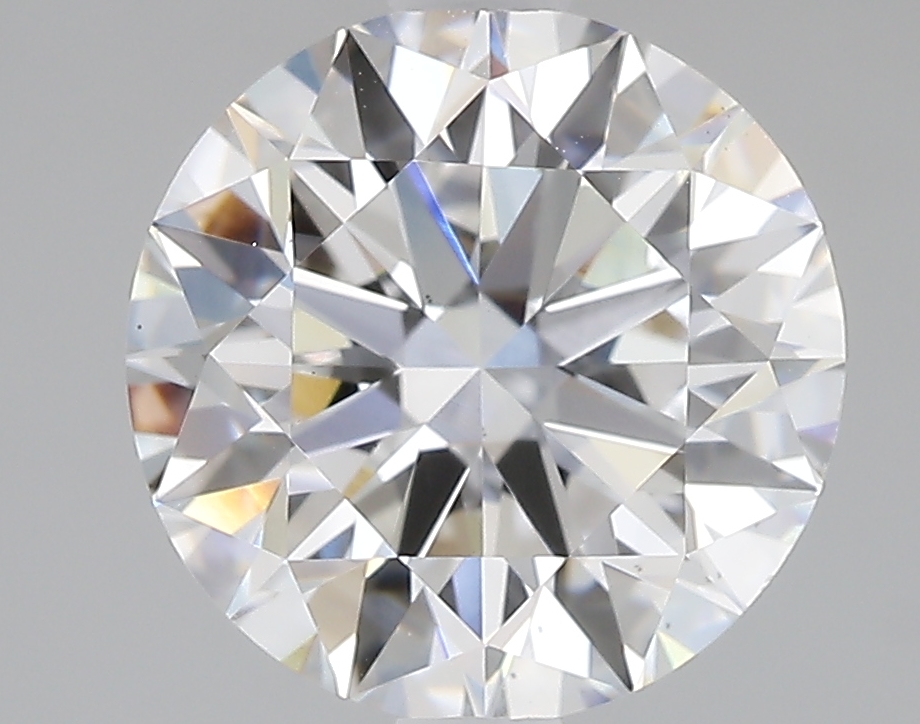 2.93ct round lab-grown diamond, D color, VS2 clarity, IGI certified.
