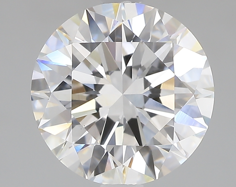 2.94ct round lab-grown diamond, D color, VS1 clarity, IGI certified.