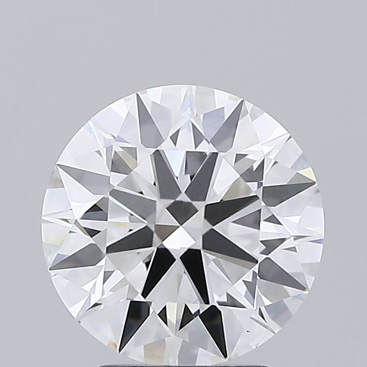 2.94ct round F/VS1 lab-grown diamond, 9.21mm, IGI certified.