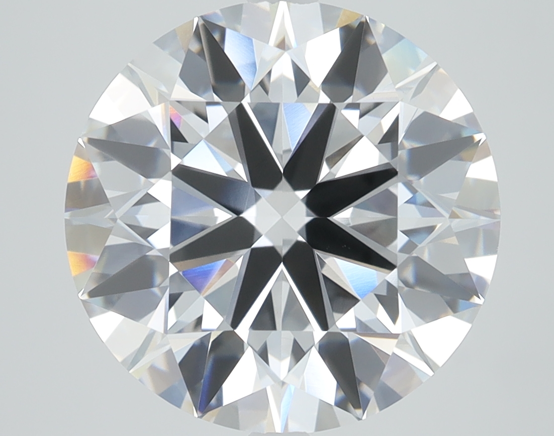 2.97ct round F/VS1 lab-grown diamond, 9.16mm, IGI certified.