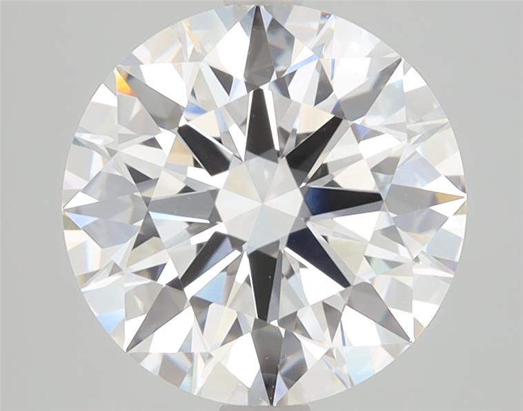 3.03ct round E/VVS2 lab-grown diamond, ID cut grade, IGI certified.