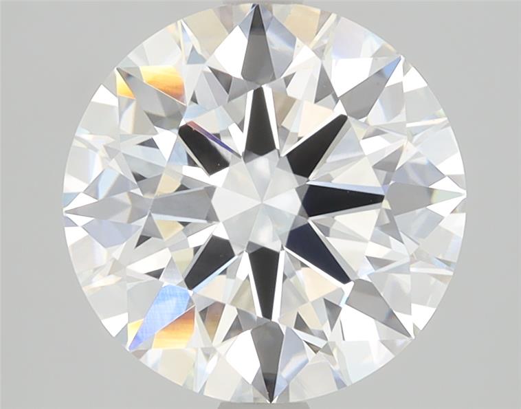 3.03ct round E/VVS2 lab-grown diamond, ID cut grade, IGI certified.