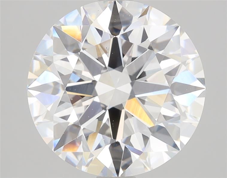 3.04ct round lab-grown diamond, D color, VS1 clarity, ID cut grade, IGI certified.