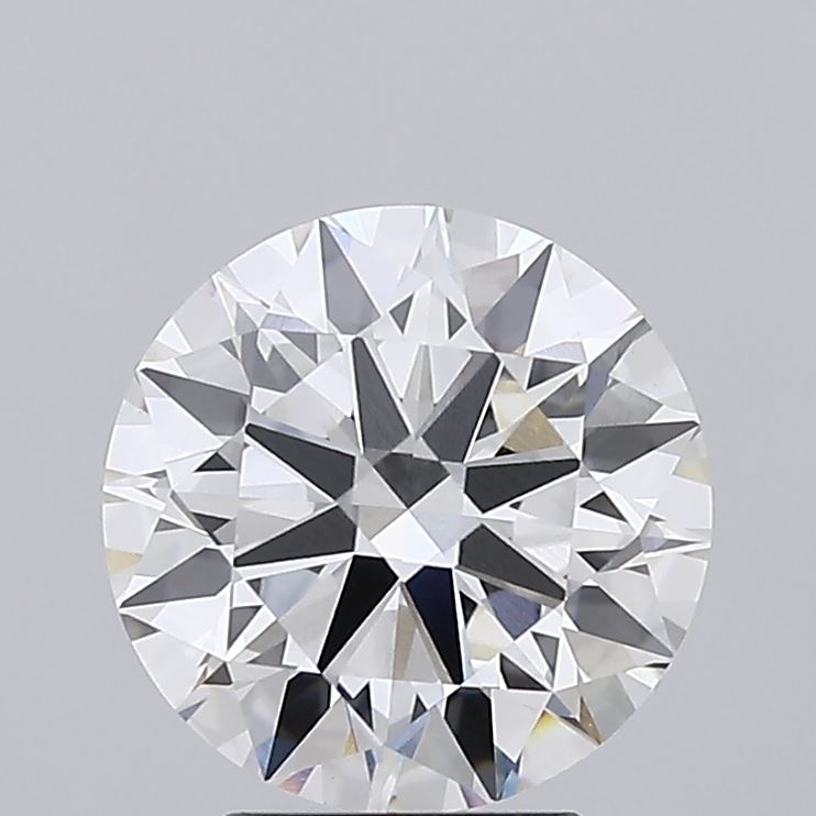 3.13ct round F/VVS2 lab-grown diamond, 9.35mm, IGI certified.