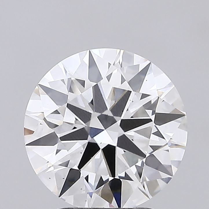 3.15ct round lab-grown diamond E/VS2, 9.46mm, IGI certified.