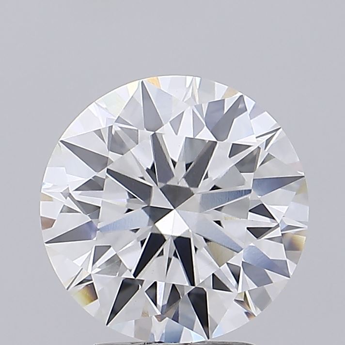 3.16ct round F/VVS2 lab-grown diamond, 9.44mm, IGI certified.