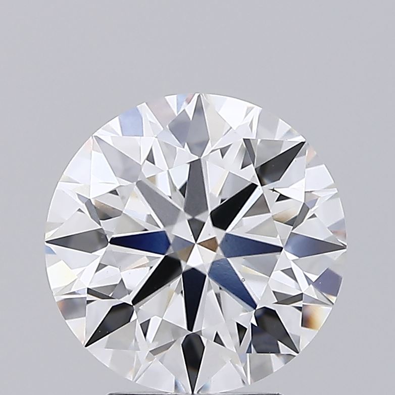 3.17ct round F/VS1 lab-grown diamond, 9.33mm, IGI certified.