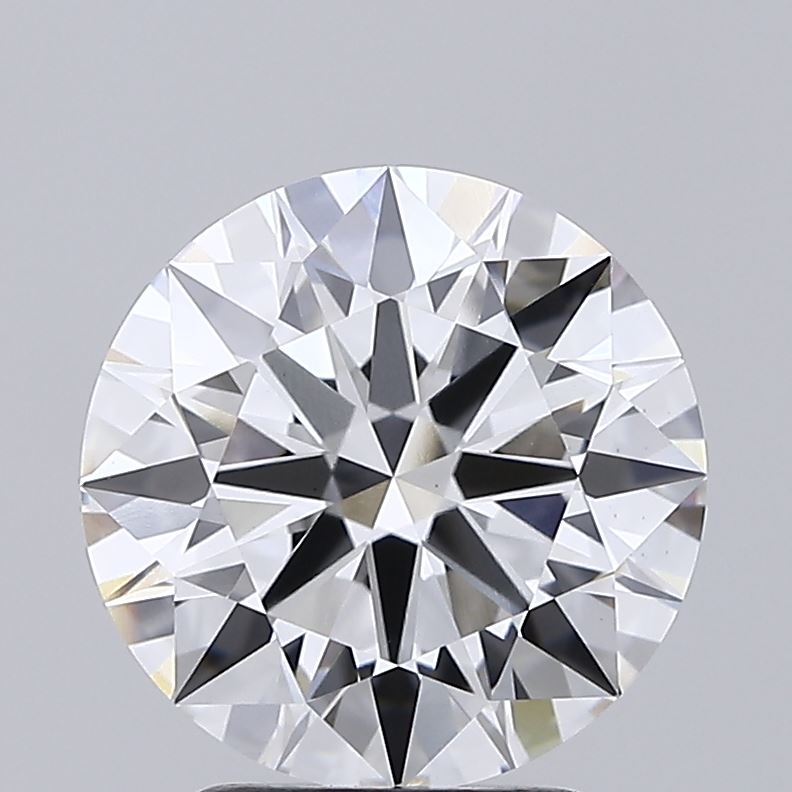 3.18ct round F/VS1 lab-grown diamond, 9.48mm, IGI certified.