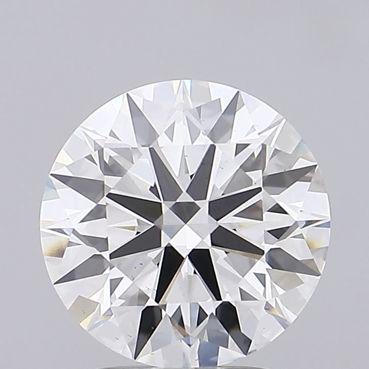 3.19ct round F/VS1 lab-grown diamond, 9.44mm, IGI certified.