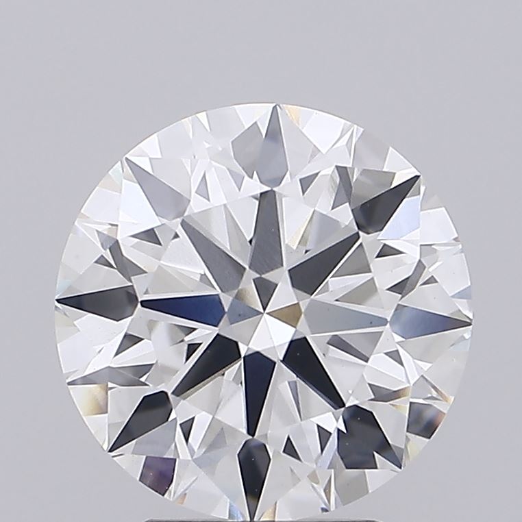 3.21ct round lab-grown diamond E/VS1, 9.42mm, IGI certified.