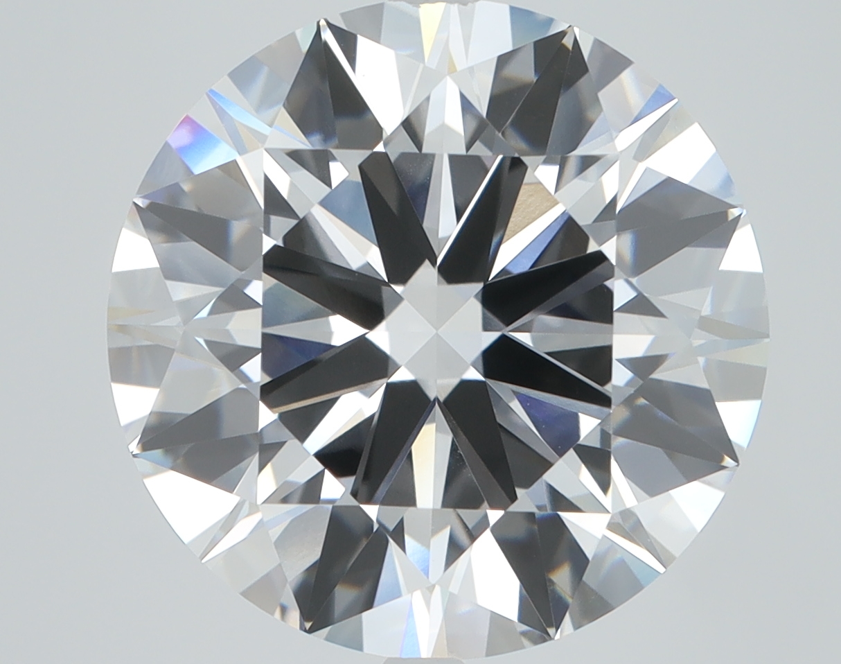 3.22ct round lab-grown diamond E/VVS1, 9.42mm, IGI certified.