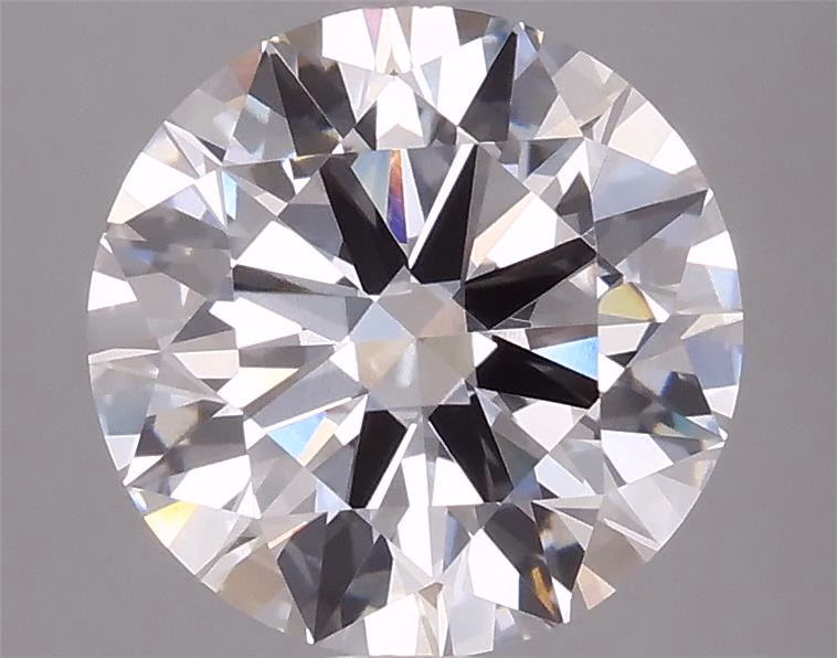 3.36ct round F/VS2 lab-grown diamond, 9.73mm, IGI certified.