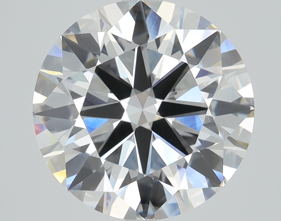 3.53ct round F/VS1 lab-grown diamond, IGI certified, 9.79mm, loose stone.
