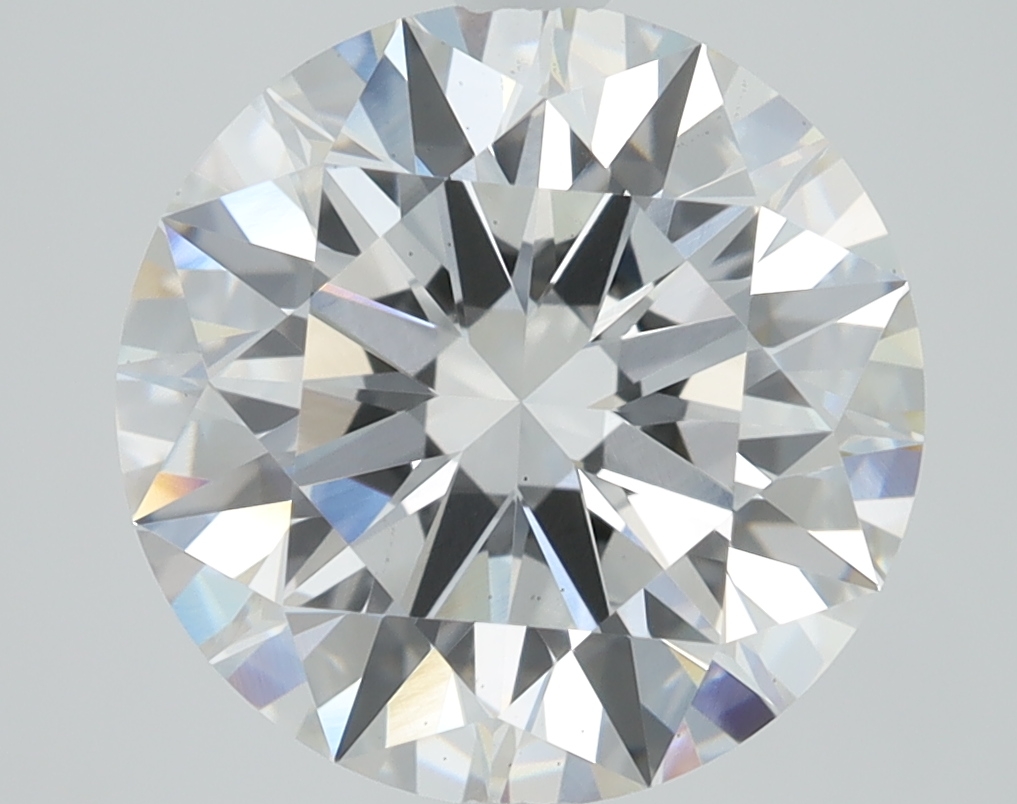 3.55ct round lab-grown diamond E/VS2, 9.83mm, IGI certified.