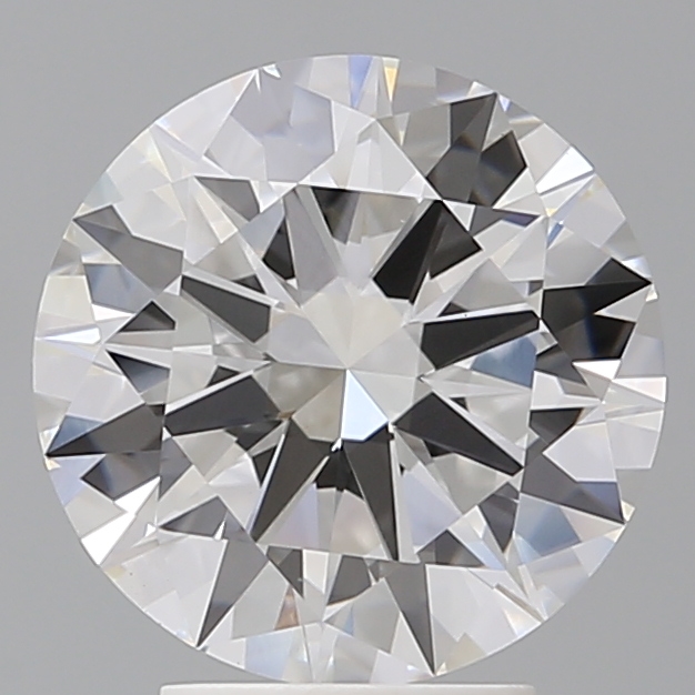 3.58ct round F/VVS2 lab-grown diamond, IGI certified, 10.00mm ID.