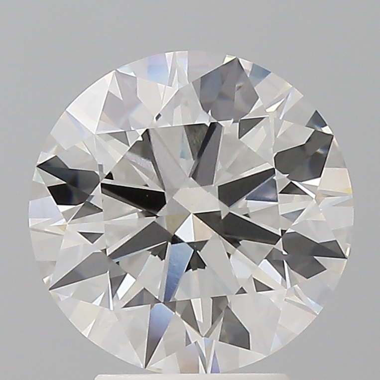 3.58ct round F/VVS2 lab-grown diamond, IGI certified, 9.87mm, loose stone.