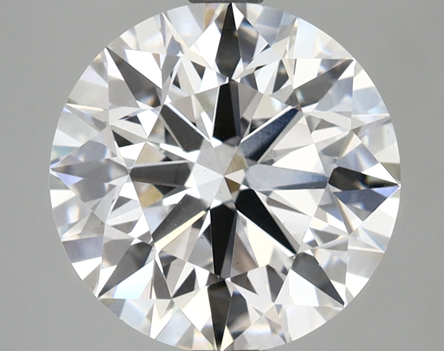3.65ct round lab-grown diamond, D color, VS2 clarity, IGI certified.