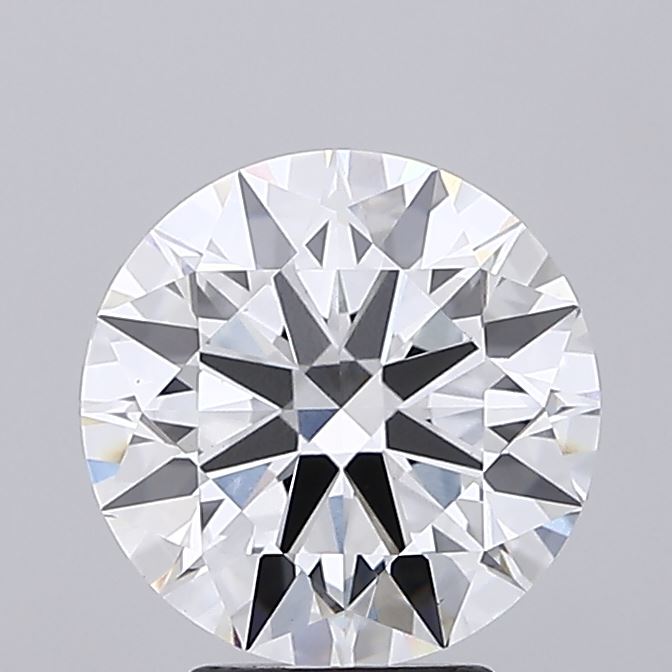 3.84ct round F/VS1 lab-grown diamond, 10.03mm, IGI certified.