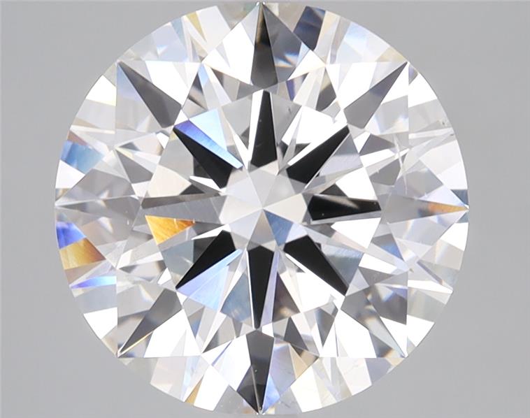 4.06ct round lab-grown diamond, G color, SI1 clarity, IGI certified.