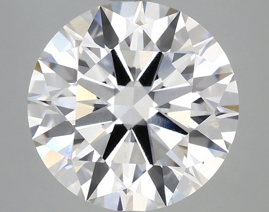 4.38ct round lab-grown diamond F/VS2, 10.57mm, IGI certified.