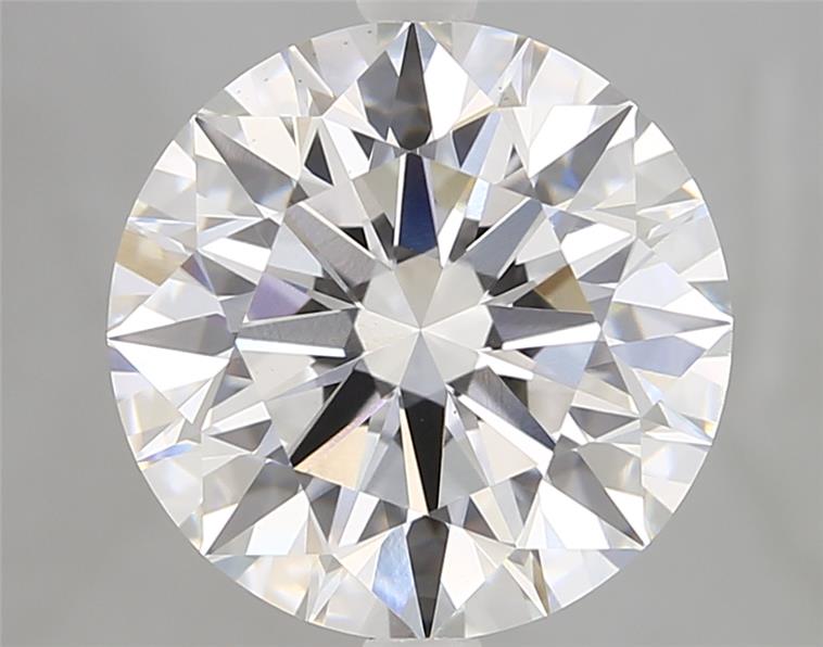4.6ct Round Lab-Grown Diamond, F/VS1, 10.63-10.67mm