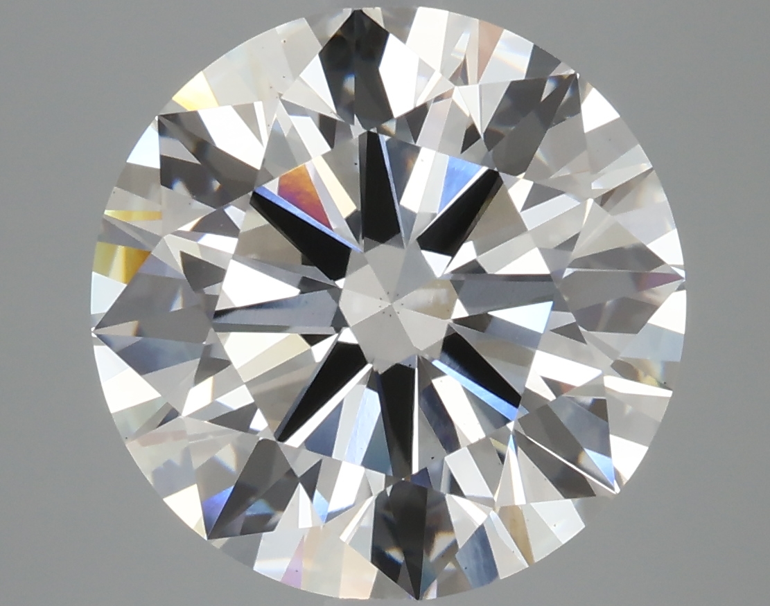 4.7ct round lab-grown diamond, E color, VS2 clarity, 10.82mm ID