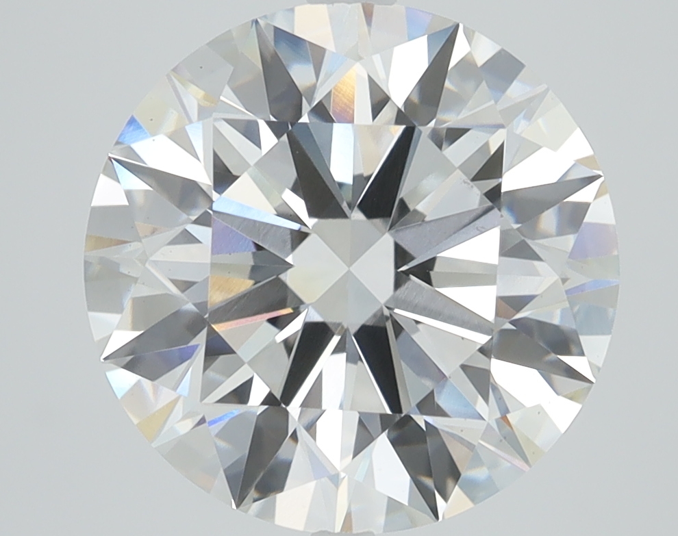 4.71ct round lab-grown diamond, E color, VS1 clarity, 10.74mm ID