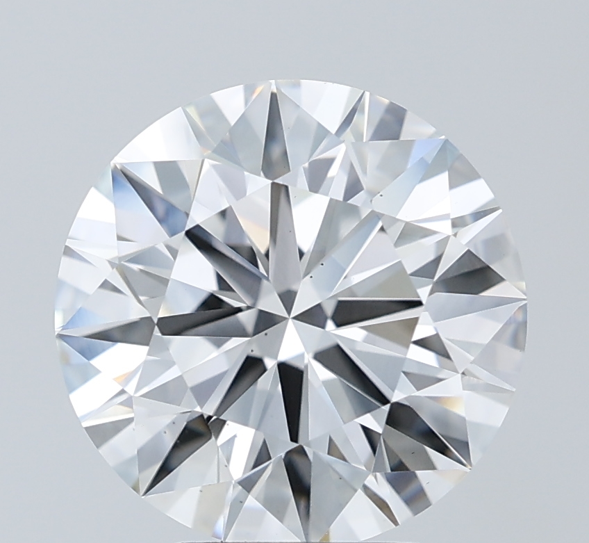 4.72ct Round Cut Lab-Grown Diamond, E Color, VS2 Clarity, 10.76mm ID