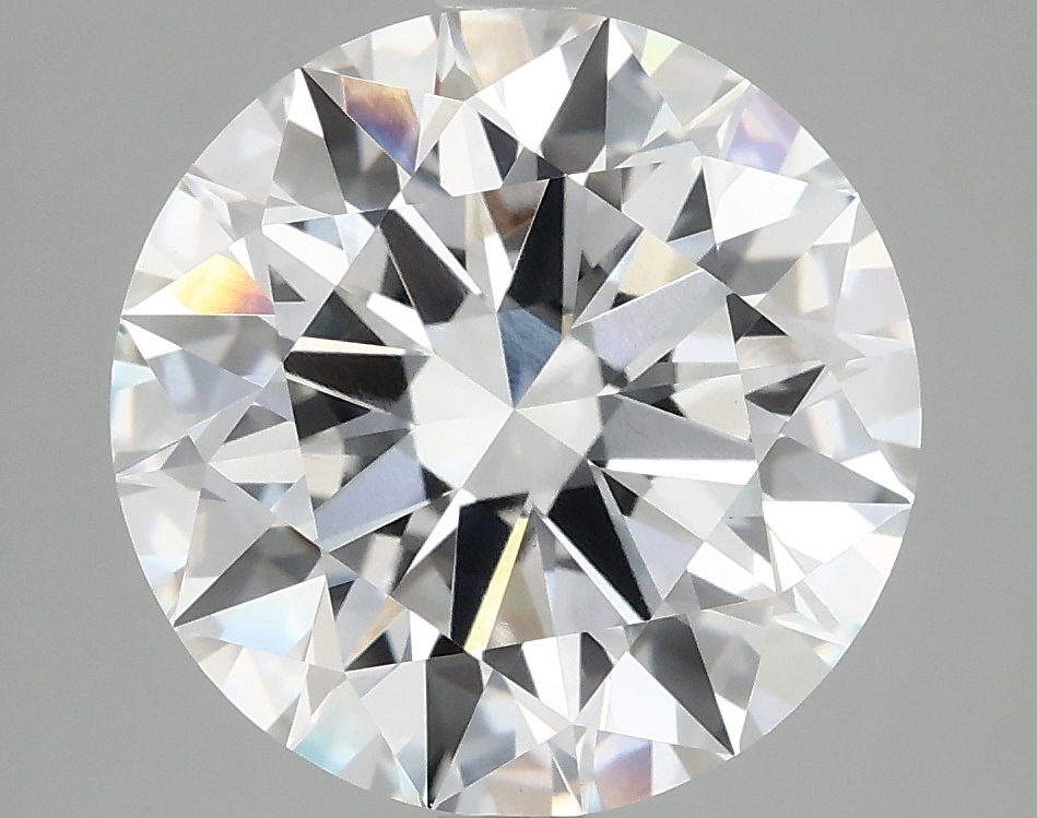 5.09ct round lab-grown diamond, E color, VVS2 clarity, 11.09mm ID