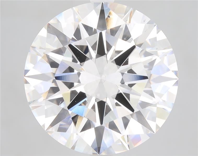 7.85ct round F/VS2 lab-grown diamond, measurements 12.93-12.99x7.73 mm