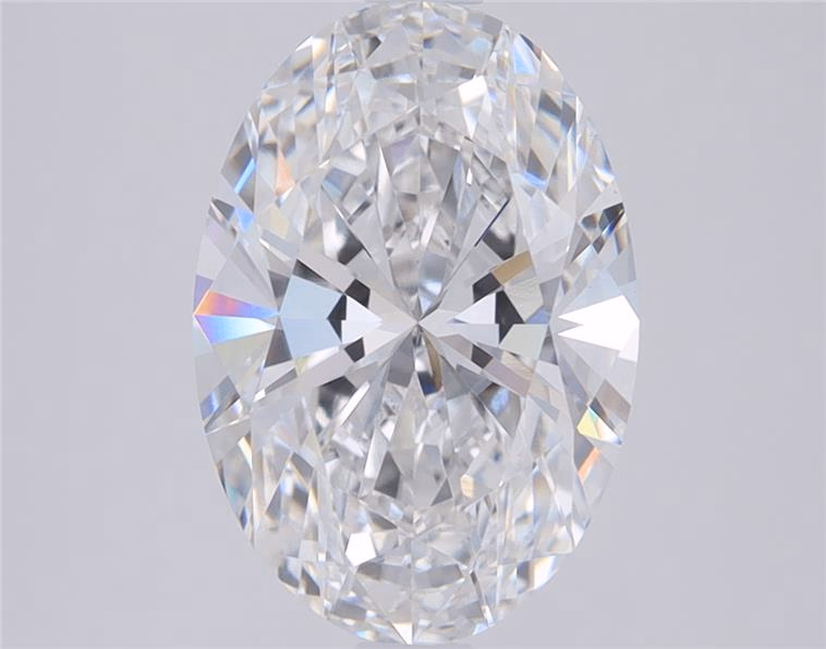 1.08ct oval lab-grown diamond, E color, VVS1 clarity, 8.42mm ID