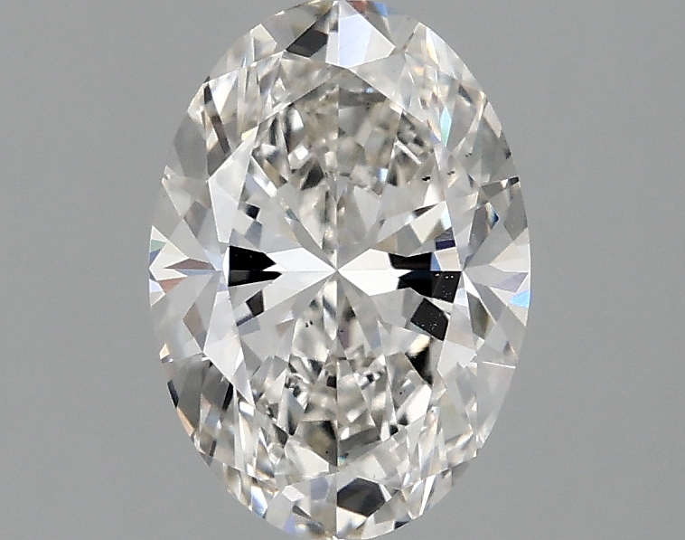 1.41ct oval lab-grown diamond, F color, VS2 clarity, 8.96mm ID