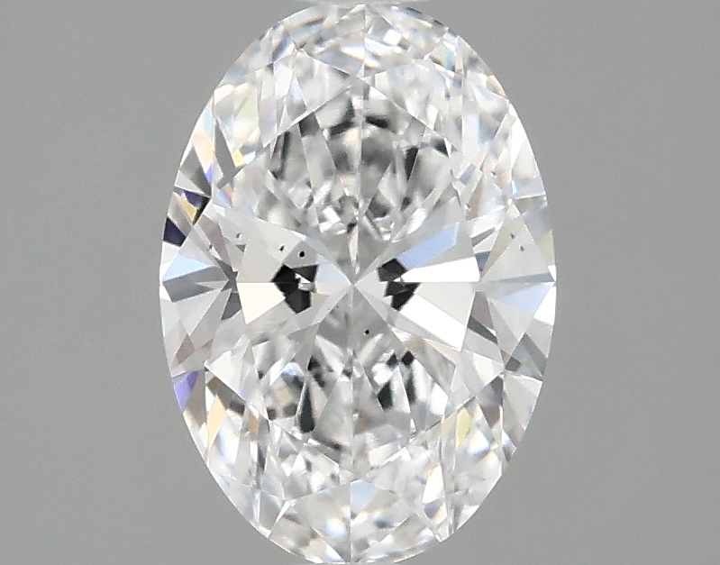 1.42ct oval lab-grown diamond, D color, VS2 clarity, 9.11mm ID
