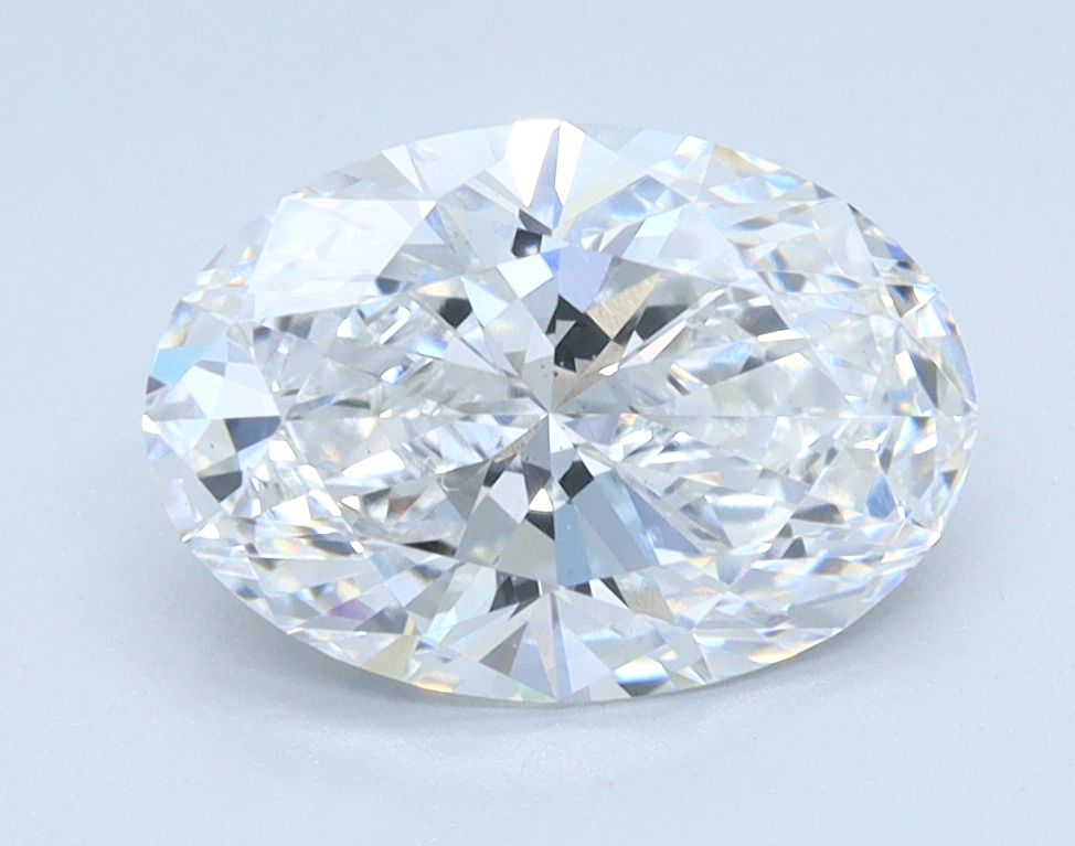 1.57ct Oval Lab-Grown Diamond, D/VS2, 9.43mm ID