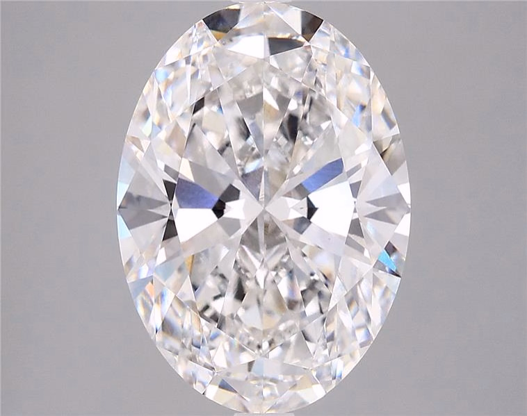 1.57ct oval lab-grown diamond, E color, VVS2 clarity, 9.32mm ID