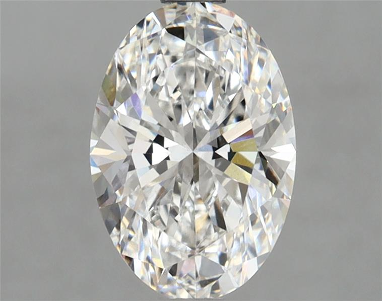 1.7ct oval lab-grown diamond, E color, VS1 clarity, 9.60mm ID