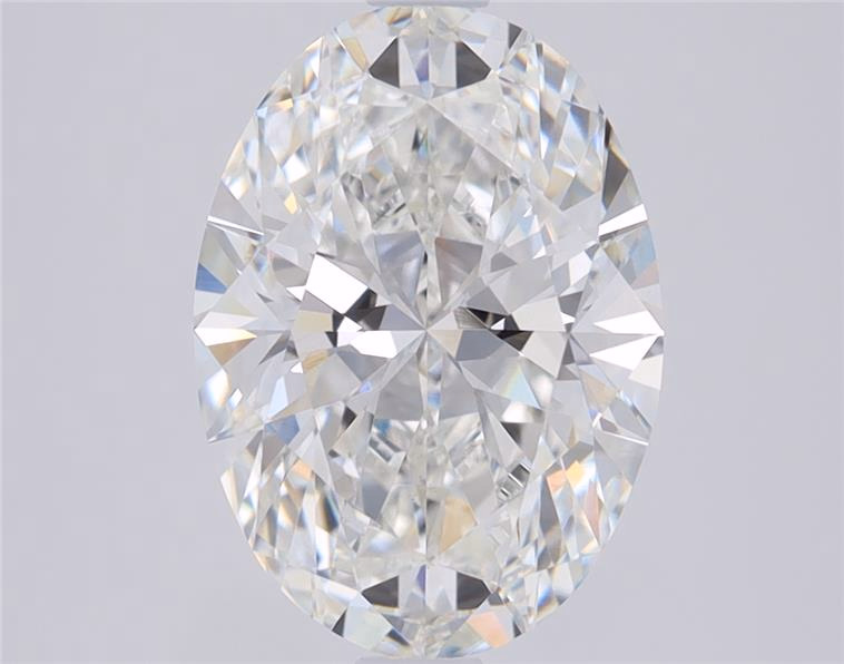 1.9ct oval lab-grown diamond, D color, VVS1 clarity, 9.80mm ID