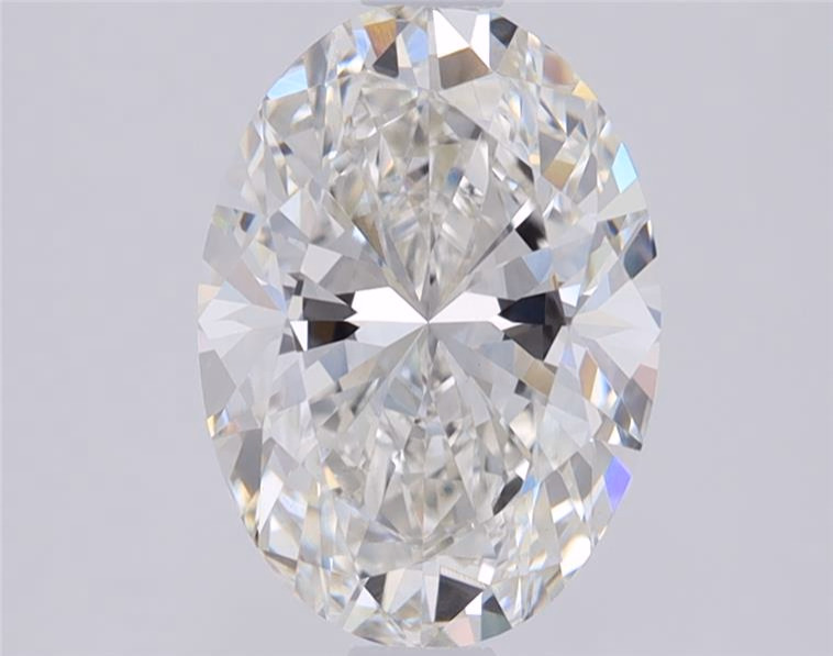 2.07ct oval lab-grown diamond, E/VVS1, 10.23mm ID