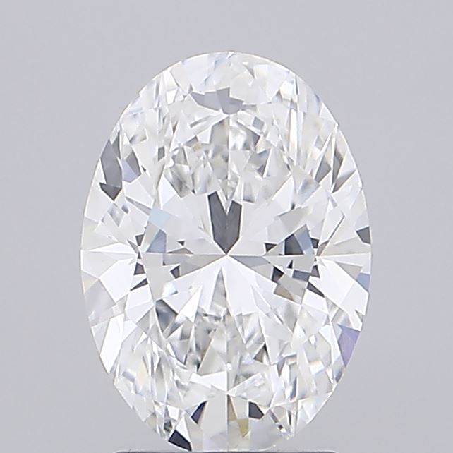 2.09ct Oval Lab-Grown Diamond, E Color, VVS2 Clarity, 10.03mm ID