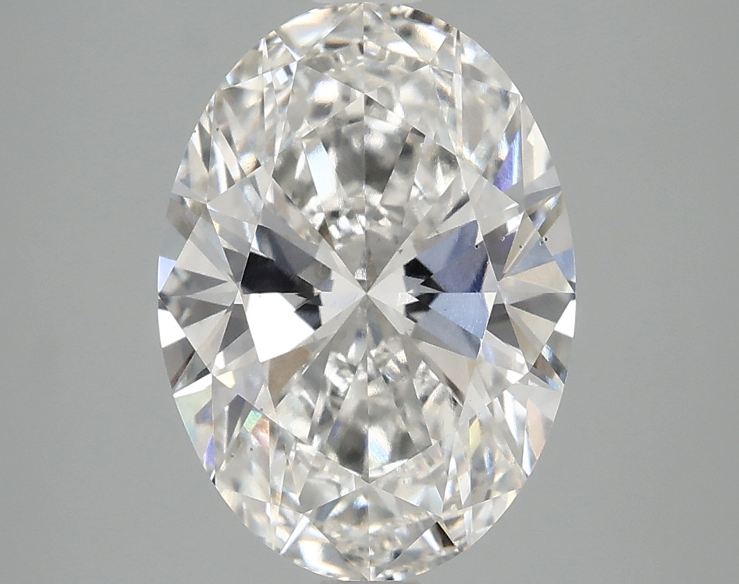 3.71ct oval lab-grown diamond, F/VS2, 12.44mm ID
