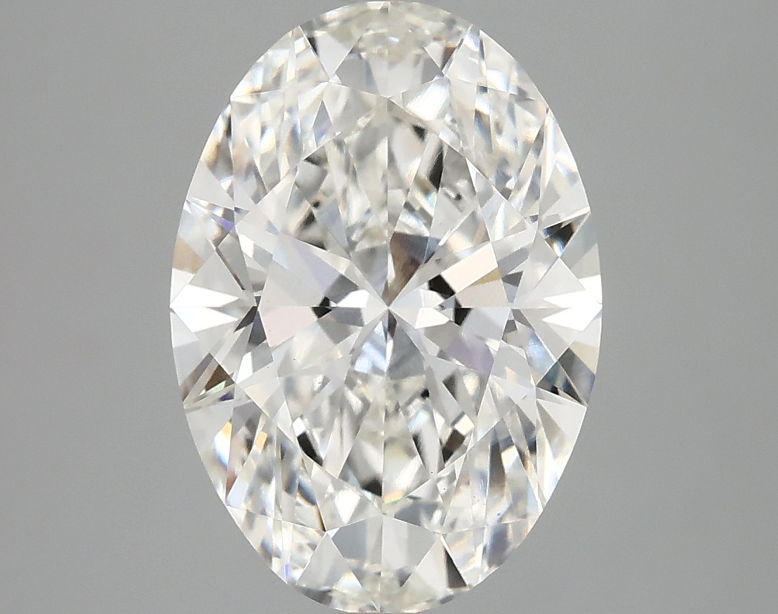3.77ct oval lab-grown diamond, F color, VS1 clarity, IGI certified