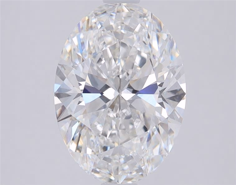 4.02ct oval lab-grown diamond, E color, VVS1 clarity, 12.56mm ID